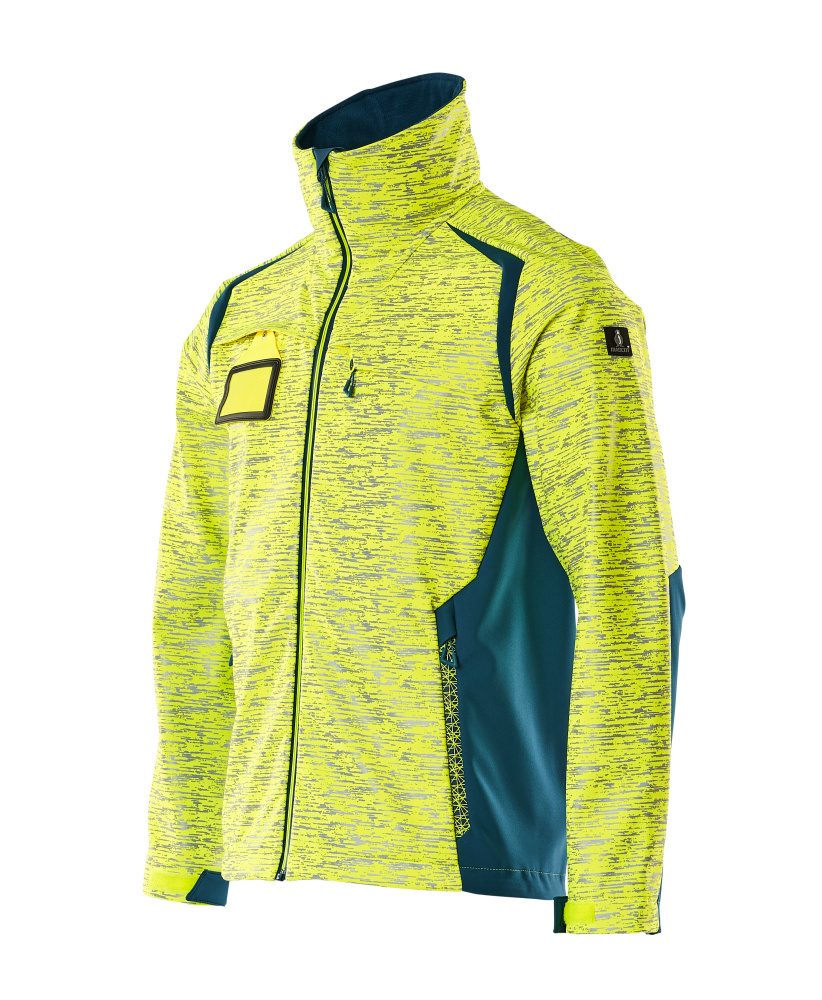Mascot Accelerate Safe Softshelljacke – gelb/dunkelpetroleum