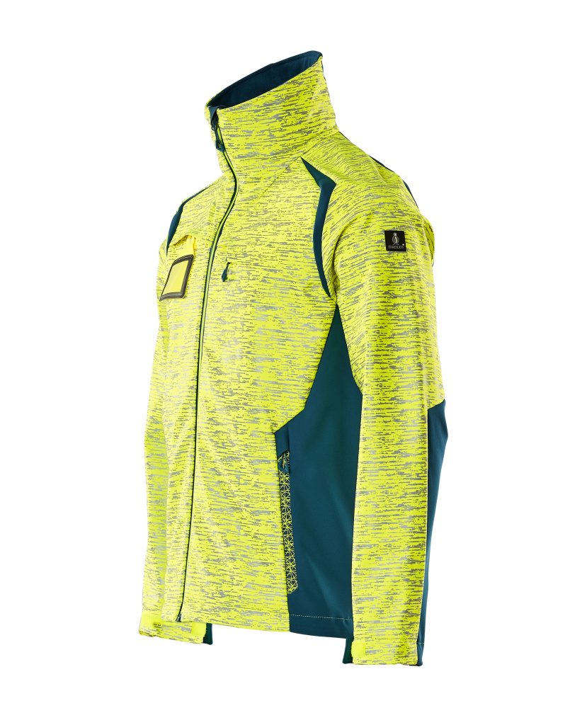 Mascot Accelerate Safe Softshelljacke – gelb/dunkelpetroleum