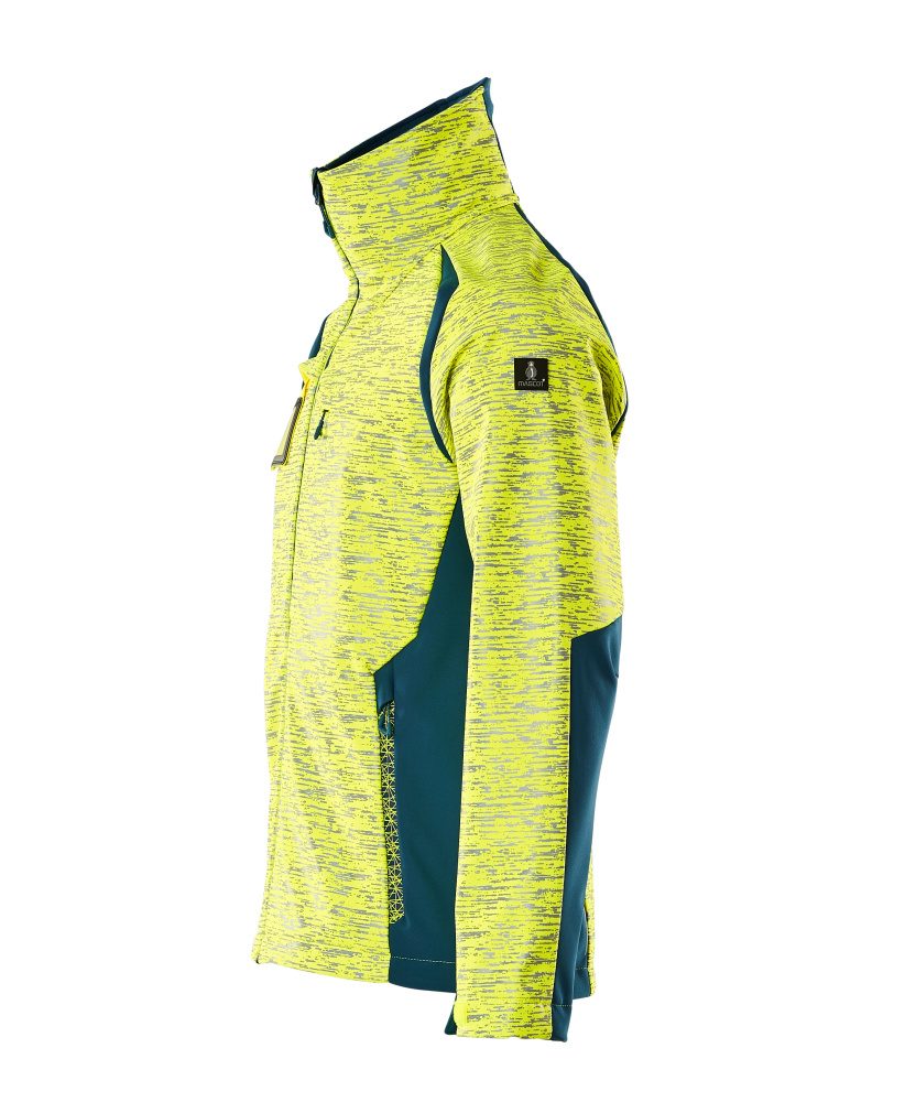 Mascot Accelerate Safe Softshelljacke – gelb/dunkelpetroleum