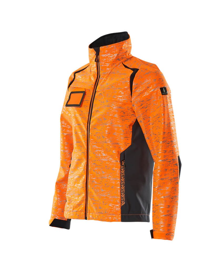 Mascot Damen Accelerate Safe Softshelljacke – orange/schwarzblau