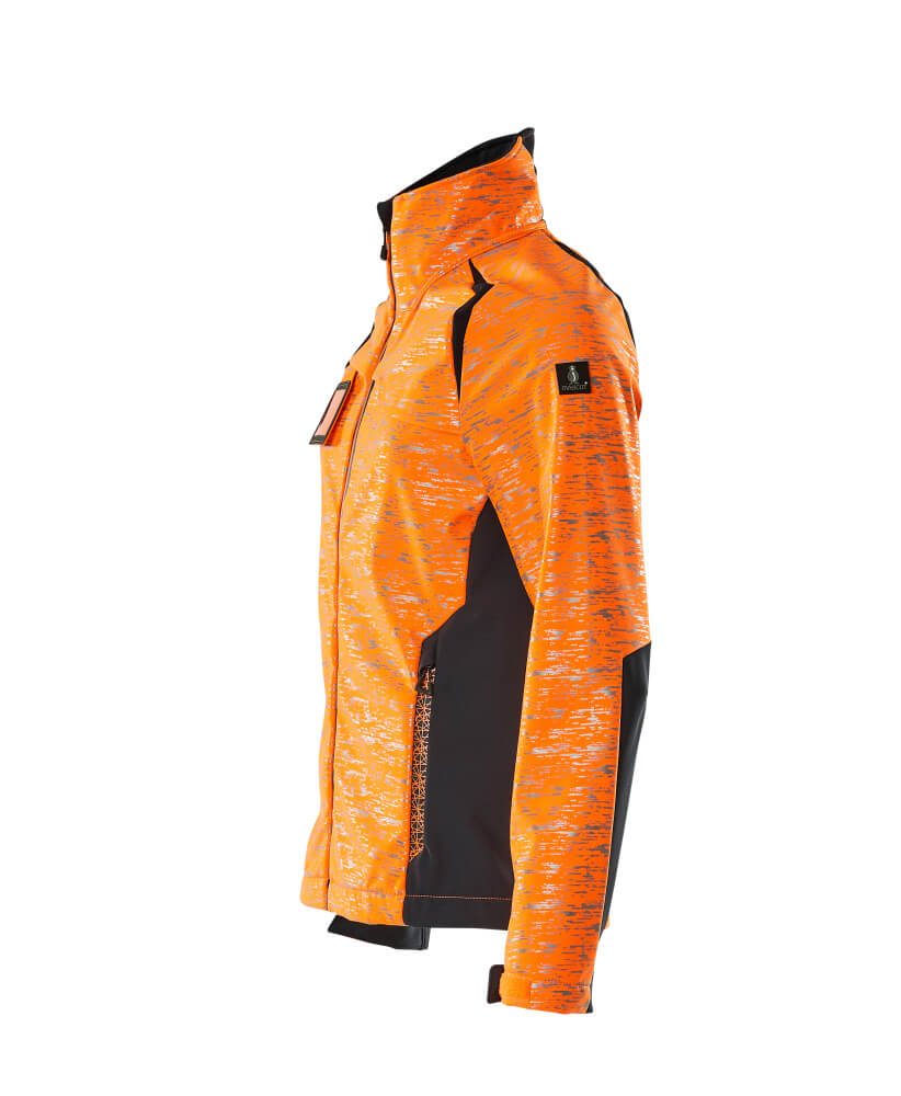Mascot Damen Accelerate Safe Softshelljacke – orange/schwarzblau