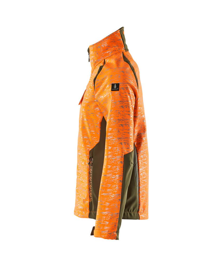 Mascot Damen Accelerate Safe Softshelljacke – orange/moosgrün