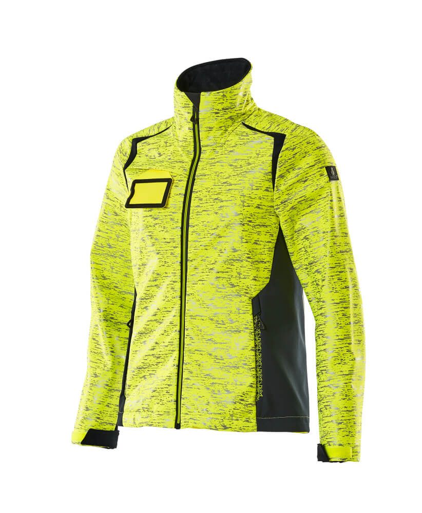 Mascot Damen Accelerate Safe Softshelljacke – gelb/schwarzblau
