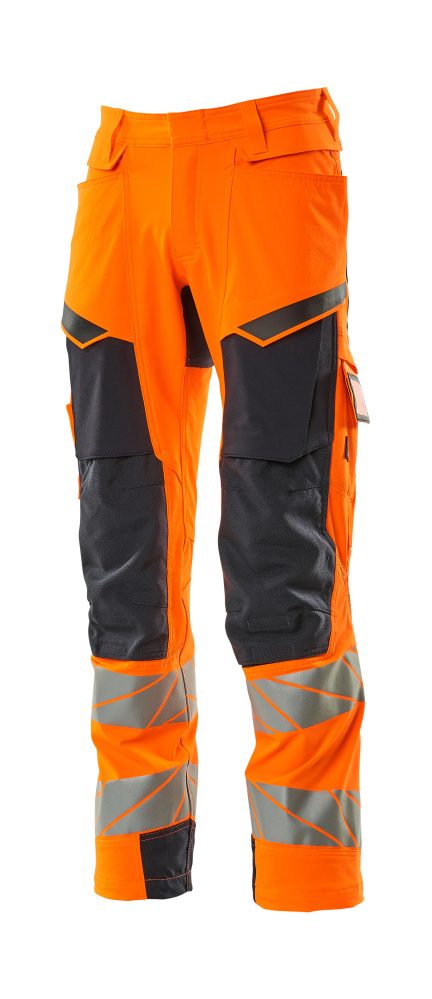 Mascot Kl.2 Accelerate Safe Warn Stretchbundhose 19279-510 – orange/schwarzblau