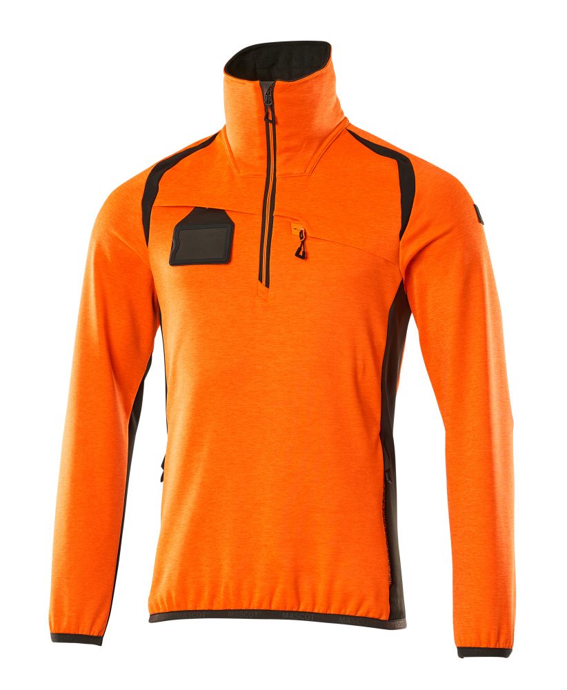 Mascot Accelerate Safe Fleecepullover – orange/dunkelanthrazit