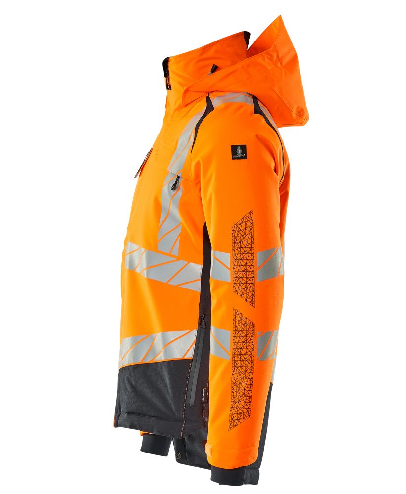Mascot Accelerate Safe Warn-Winterjacke zweifarbig – orange/schwarzblau