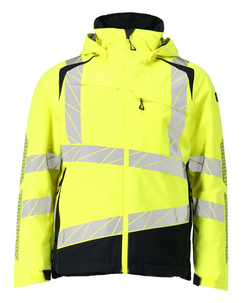 Mascot Accelerate Safe Warn-Winterjacke zweifarbig – gelb/schwarzblau