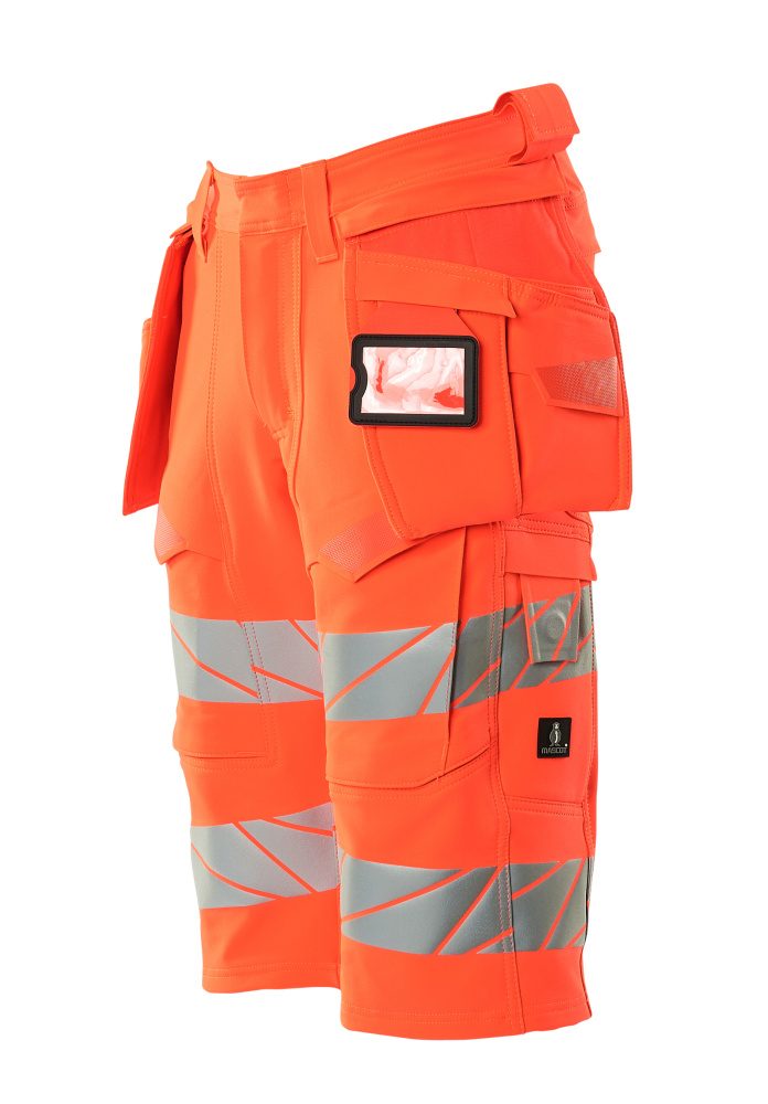 Mascot Accelerate Safe Warn-Handwerkershorts – rot