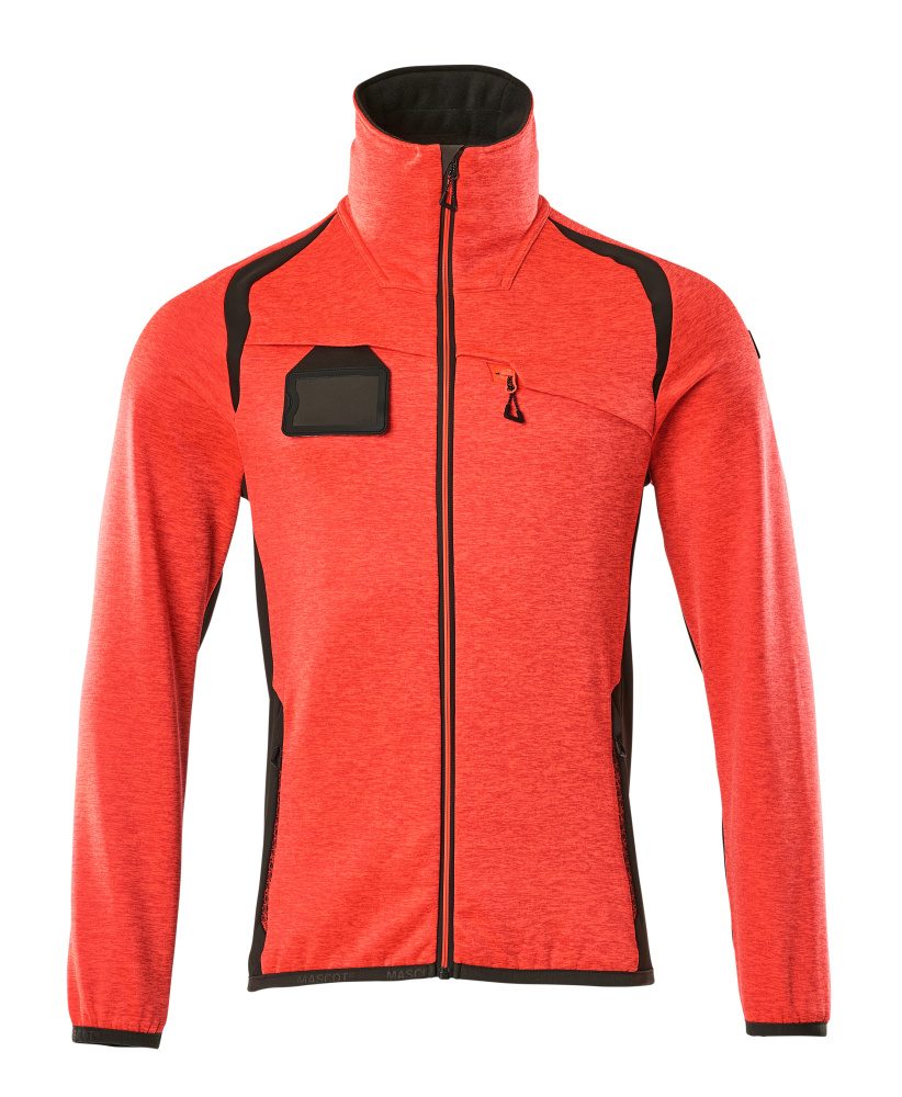 Mascot Accelerate Safe Fleecejacke – rot/dunkelanthrazit