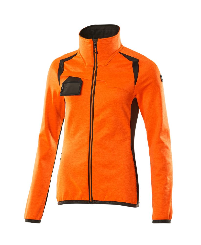 Mascot Damen Accelerate Safe Fleecejacke – orange/dunkelanthrazit
