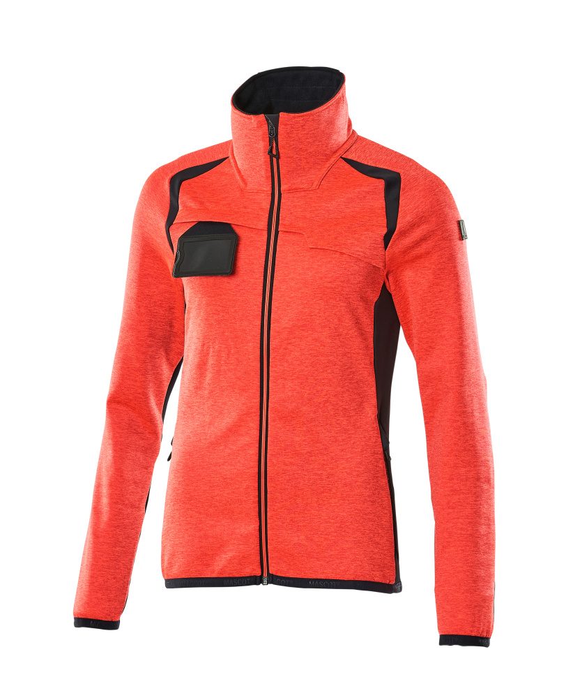 Mascot Damen Accelerate Safe Fleecejacke – rot/schwarzblau