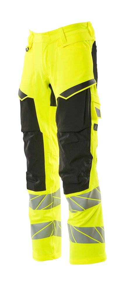 Mascot Accelerate Safe Masco Warnschutz Bundhose Stretch – gelb/schwarz
