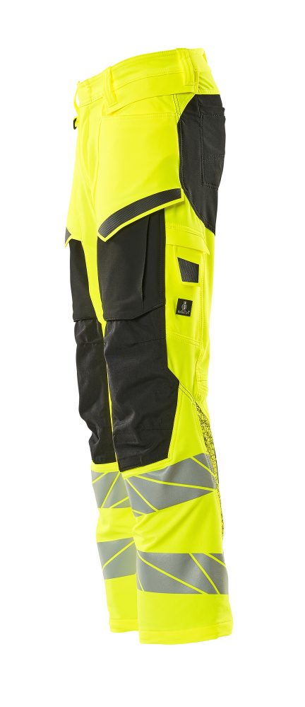 Mascot Accelerate Safe Masco Warnschutz Bundhose Stretch – gelb/schwarz