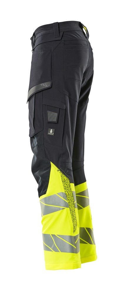 Mascot Accelerate Safe Warnschutz Arbeitshose – schwarzblau/gelb
