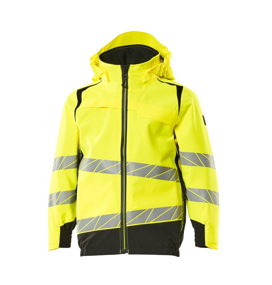 Mascot Accelerate Safe Kinder HiVis Hardshelljacke – gelb/schwarz
