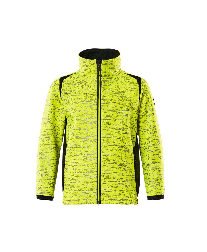 Mascot Accelerate Safe Kinder HiVis Softshelljacke – gelb/schwarz