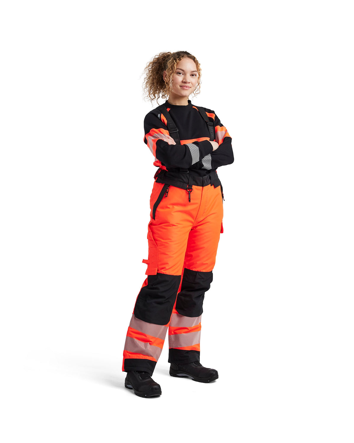 Blåkläder 1875 Warnschutz Winterhose – rot/schwarz