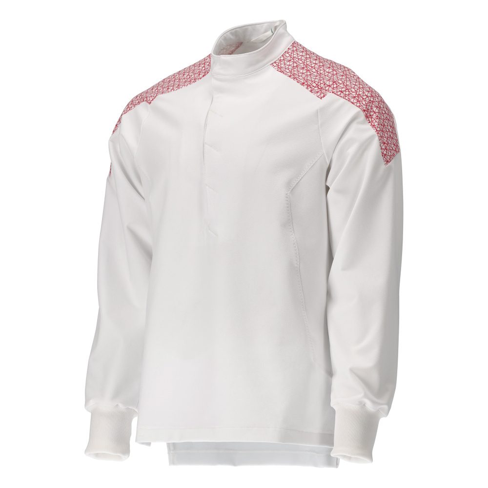Mascot 20052-511 Food&Care Stretch Schlupfjacke – weiß/verkehrsrot