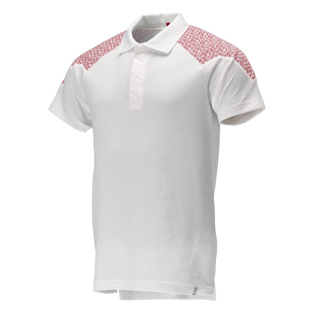 Mascot 20083-933 Food & Care Polo-Shirt – weiß/verkehrsrot