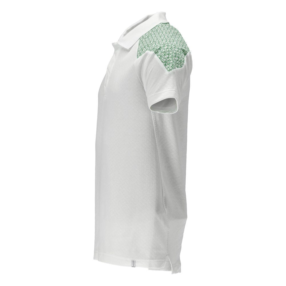 Mascot 20083-933 Food & Care Polo-Shirt – weiß/grasgrün
