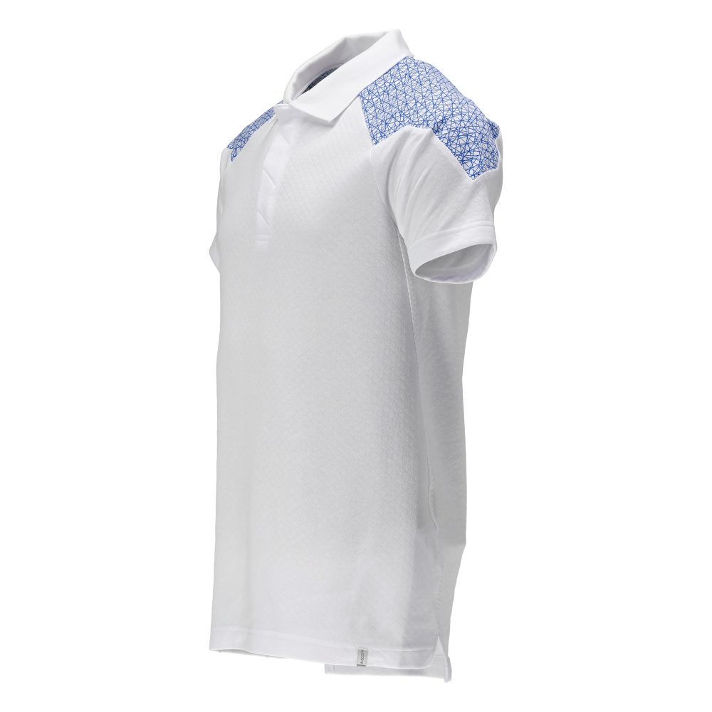 Mascot 20083-933 Food & Care Polo-Shirt – weiß/azurblau