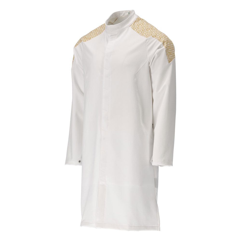 Mascot 20154-511 Food&Care Stretch Arbeitsmantel – weiß/currygelb