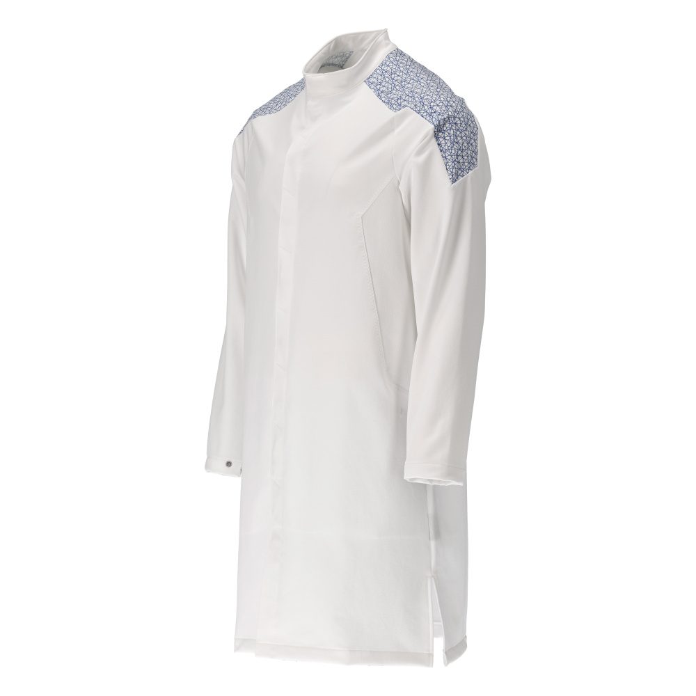 Mascot 20154-511 Food&Care Stretch Arbeitsmantel – weiß/azurblau