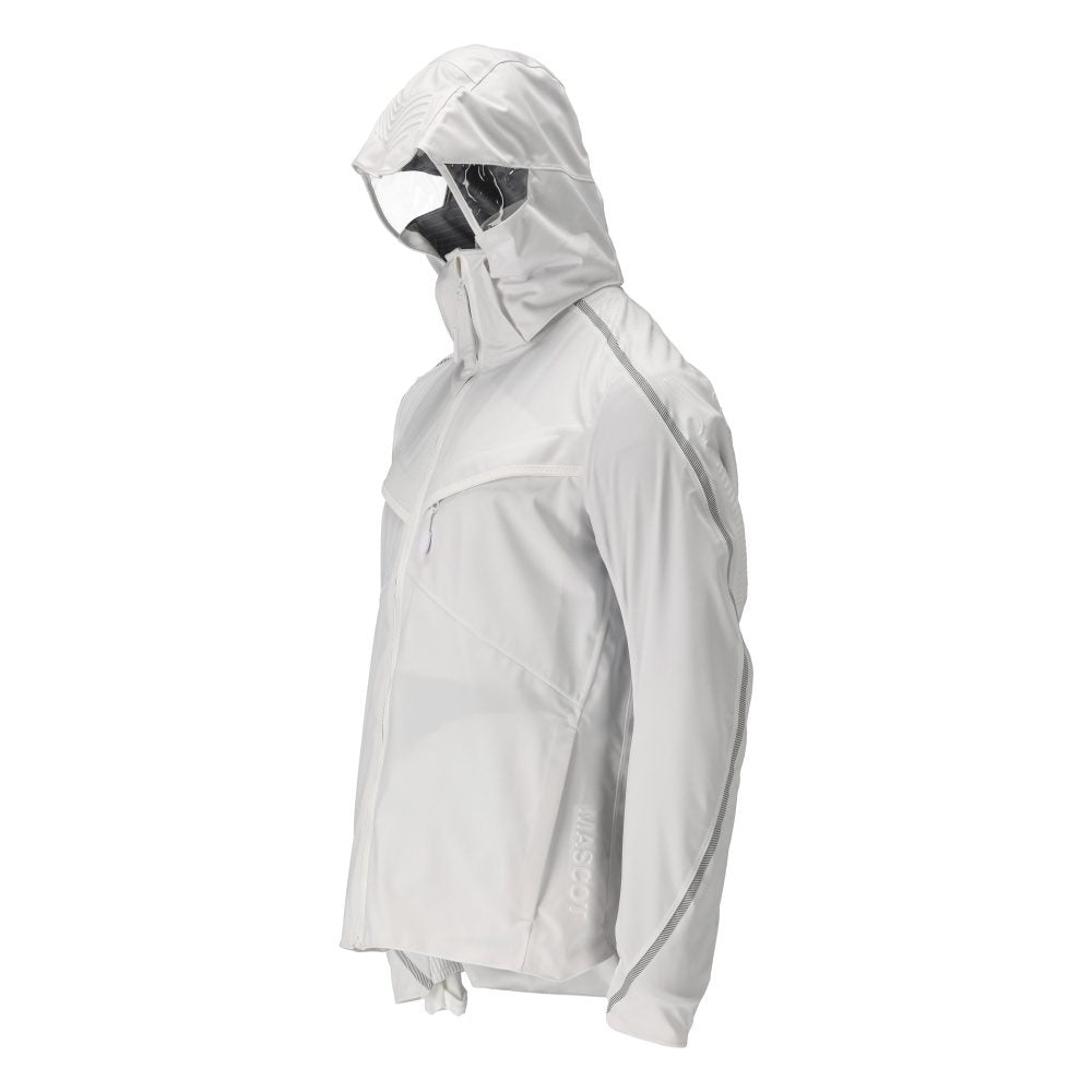 Mascot 22001-657 Customized Hardshell-Regenjacke – weiß