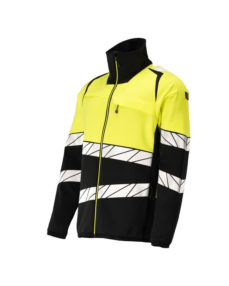 Mascot Accelerate Safe Warnschutz-Fleecejacke – schwarz/leuchtgelb