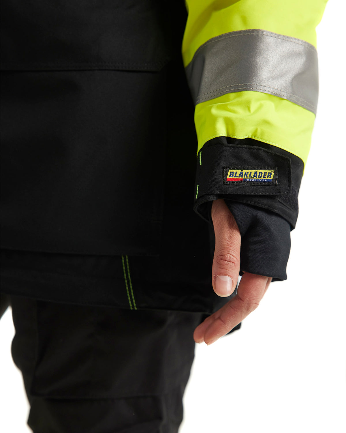 Blåkläder Damen 4472 Warnschutz Winterparka – gelb/schwarz
