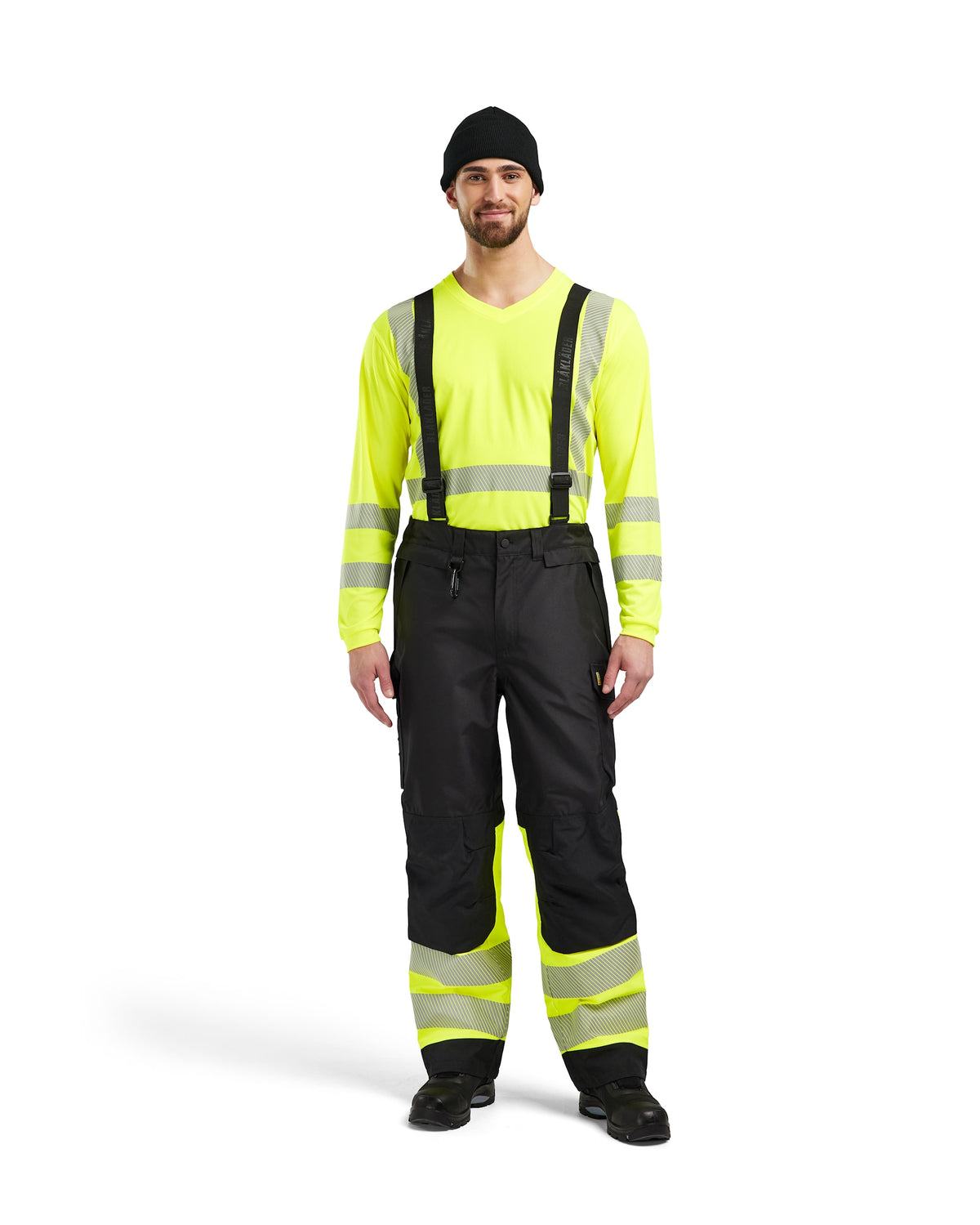 Blåkläder 1877 Warnschutz Regenhose – schwarz/gelb