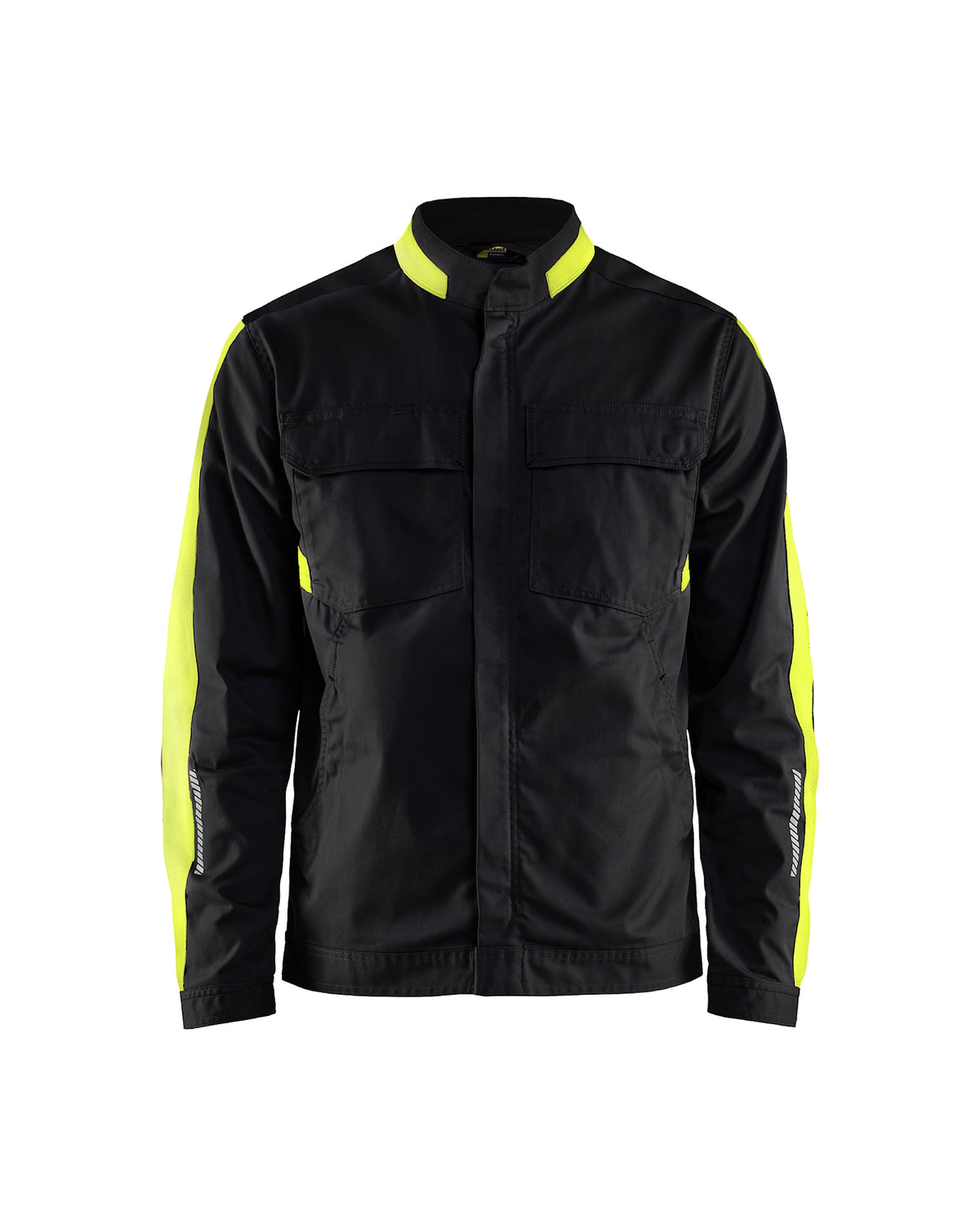 Blåkläder 4444 Industrie Stretch Bundjacke – schwarz/gelb