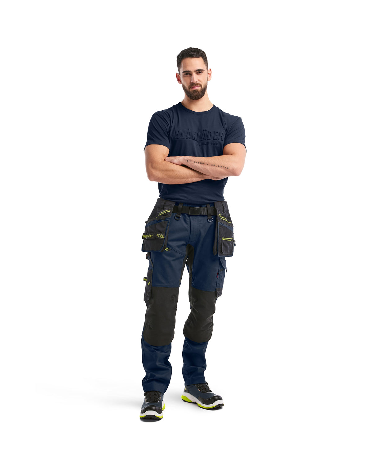 Blåkläder Striker Handwerkerhose – dunkelmarine/gelb