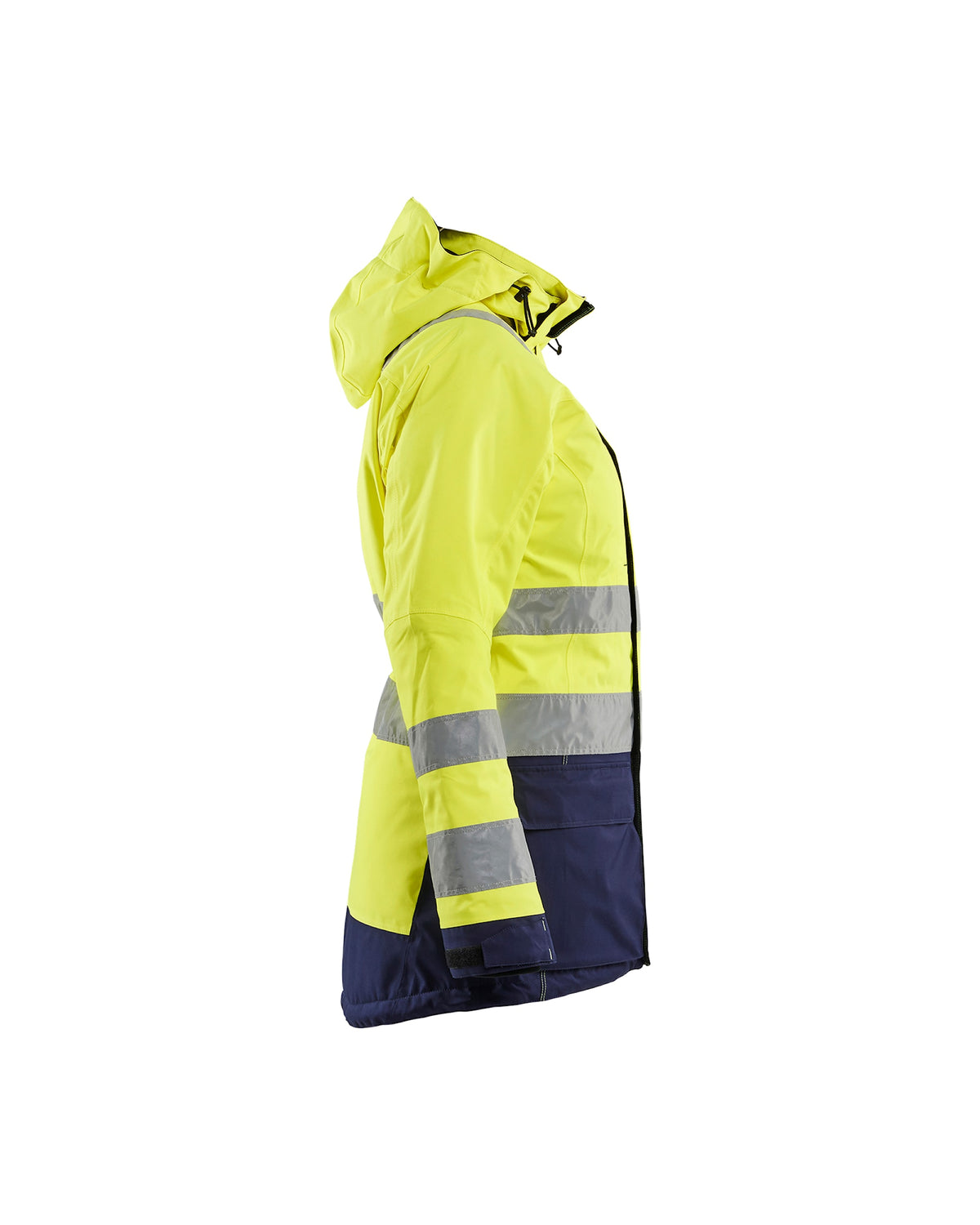 Blåkläder Damen 4472 Warnschutz Winterparka – gelb/marine