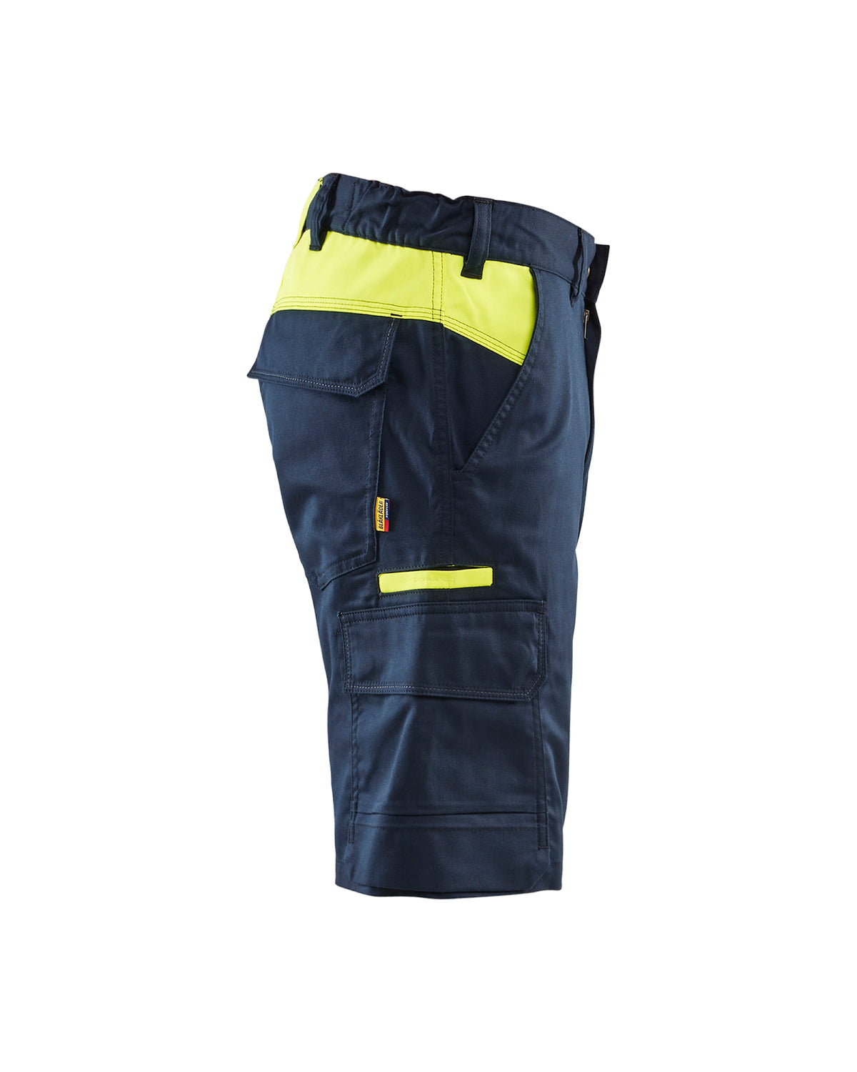 Blåkläder 1446 Industrie Stretch Shorts – dunkelmarine/gelb