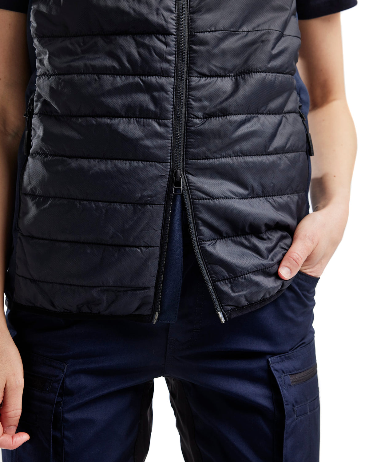 Blåkläder Damen 3864 Unite Steppweste – schwarz/dunkelmarine