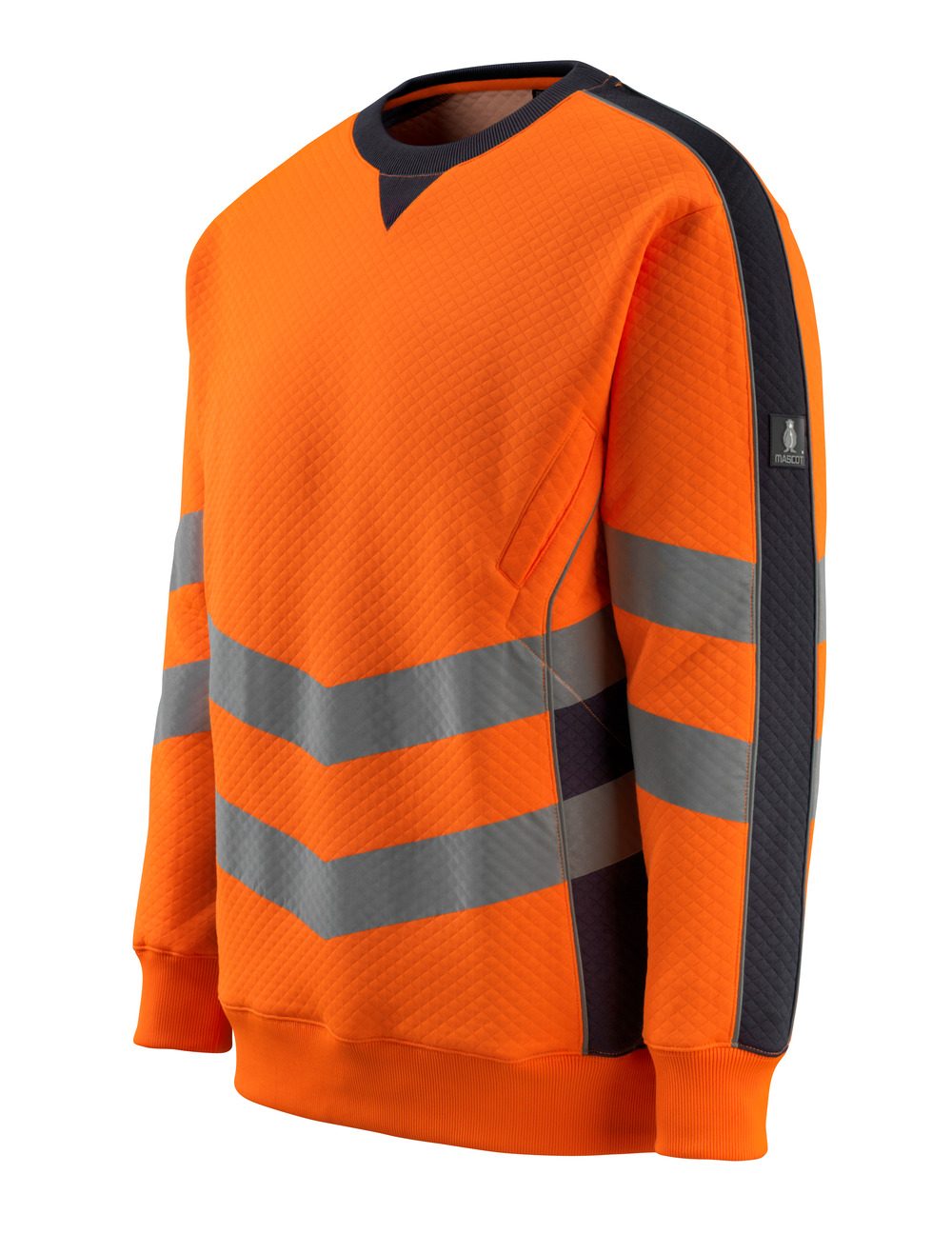 Mascot Wigton Safe Supreme Warn-Sweatshirt – orange/schwarzblau