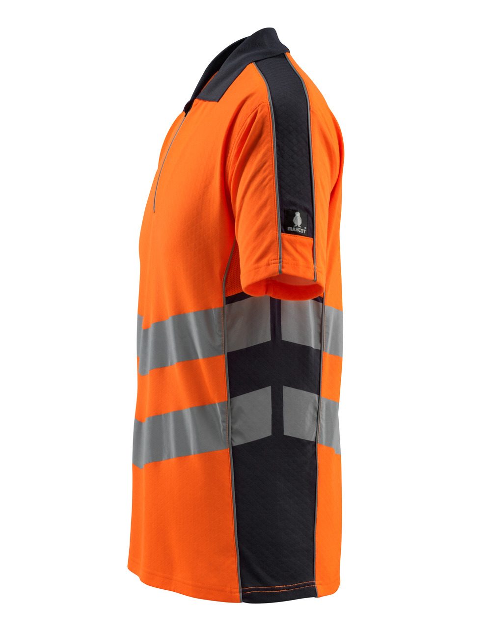 Mascot Murton Safe Supreme Warn-Polo-Shirt – orange/schwarzblau