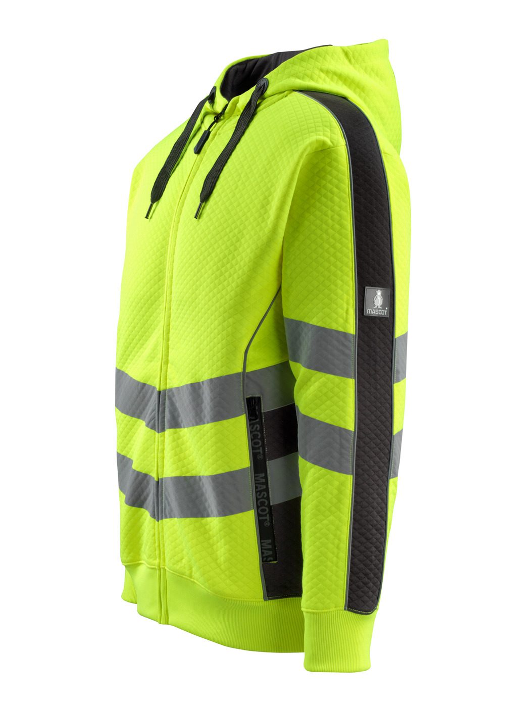 Mascot Corby Safe Supreme Warn-Kapuzensweater – gelb/schwarz