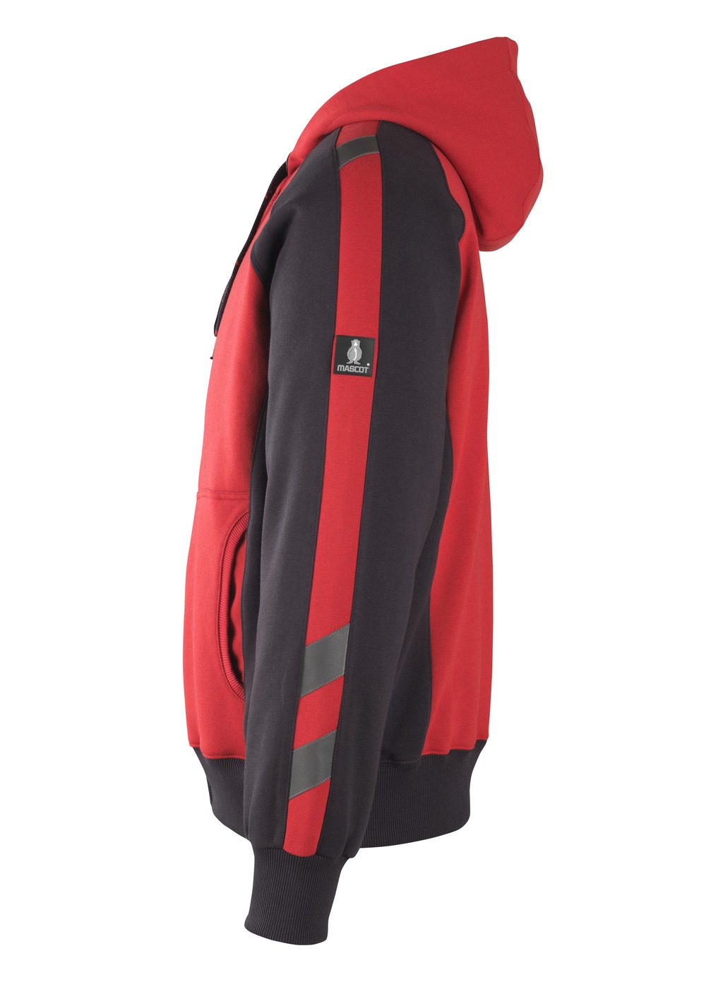 Mascot Wiesbaden Unique Kapuzen-Sweatshirt – rot/schwarz