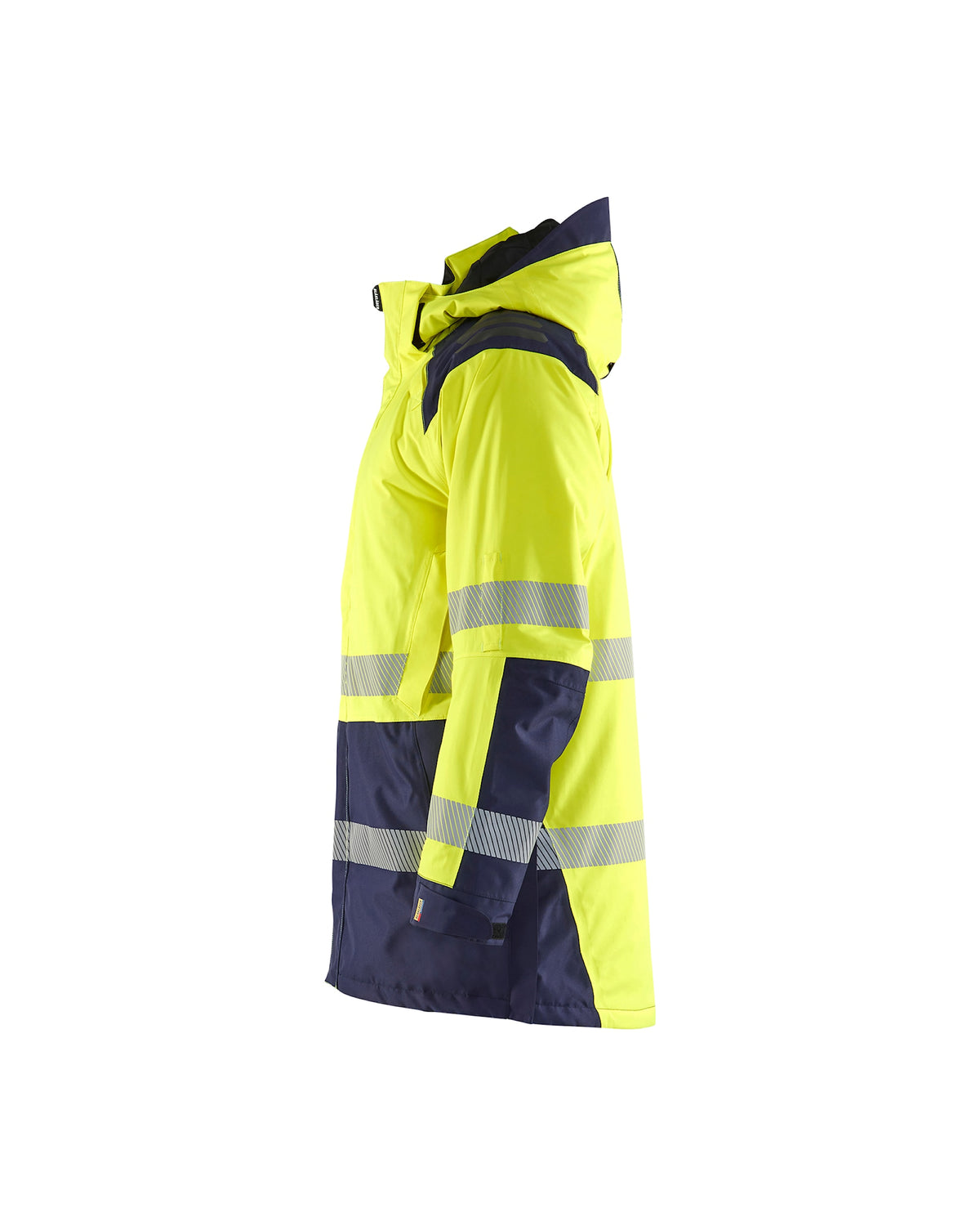 Blåkläder 4457 Warnschutz Winterparka Kl. 3 – gelb/marine
