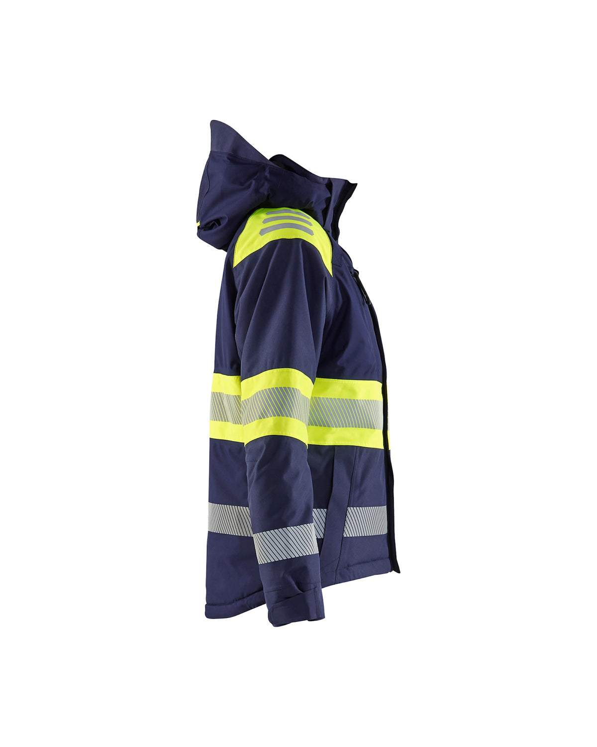 Blåkläder Damen 4470 Warnschutz Winterjacke Kl 1 – marine/orange