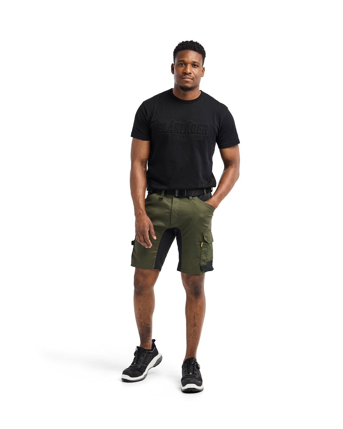 Blåkläder 1753 Arbeitsshorts – waldgrün/schwarz