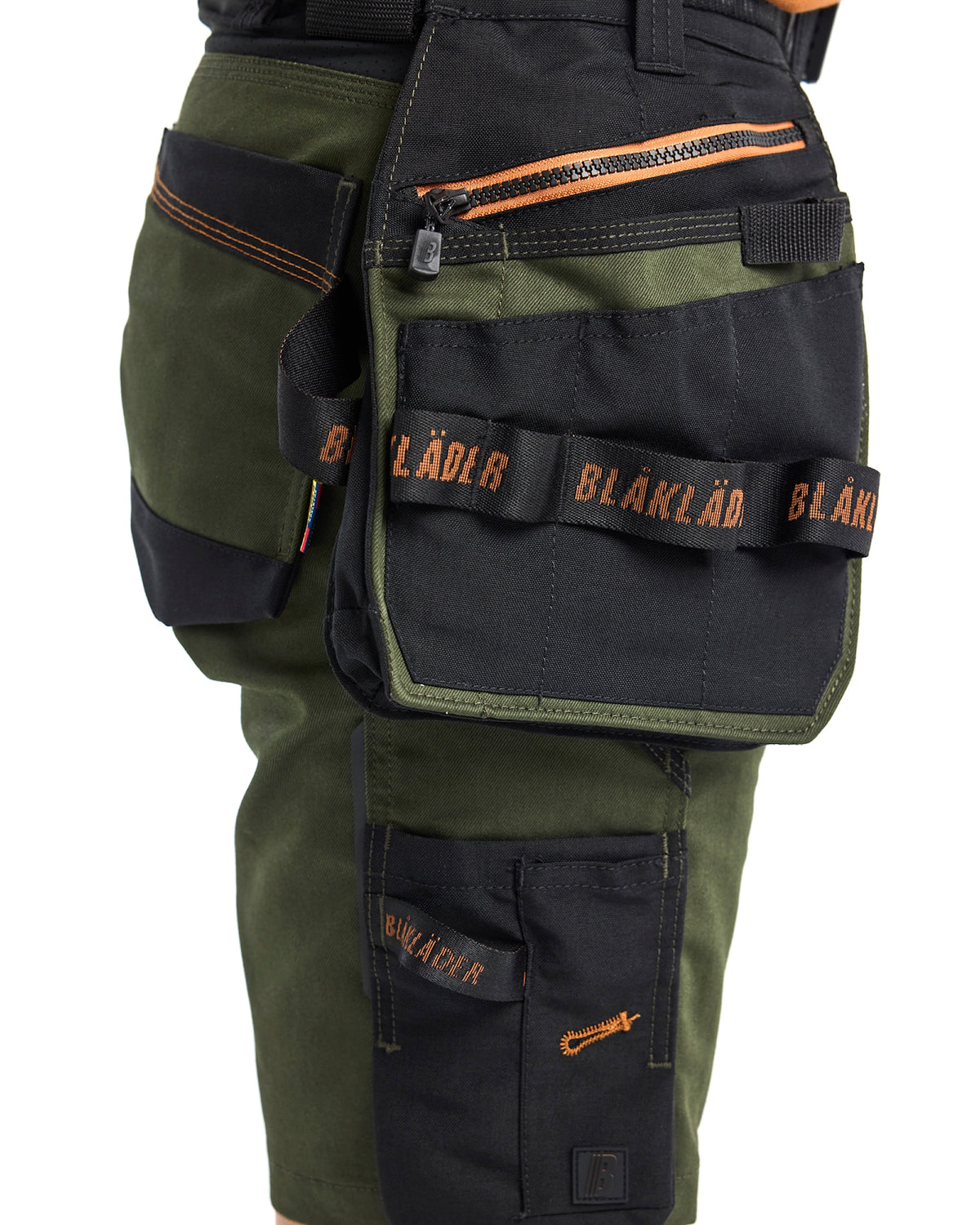 Blåkläder Damen 7175 Arbeitsshorts Striker – waldgrün/rost