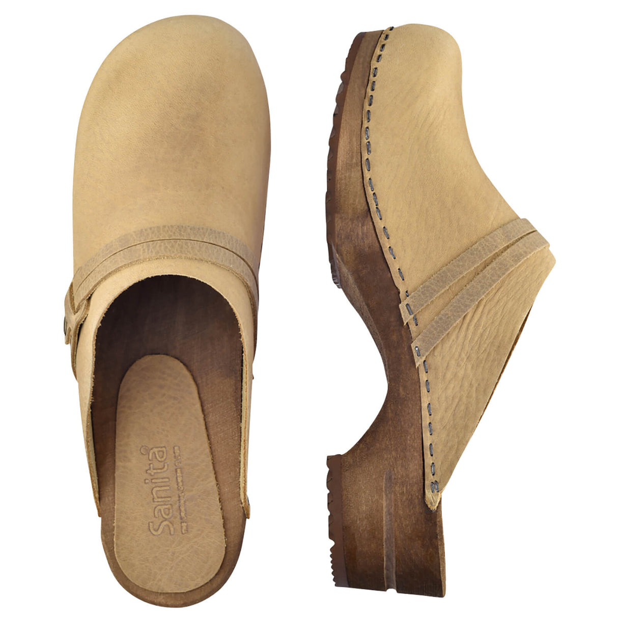 Sanita Wood-Ursana Open Clog Electric