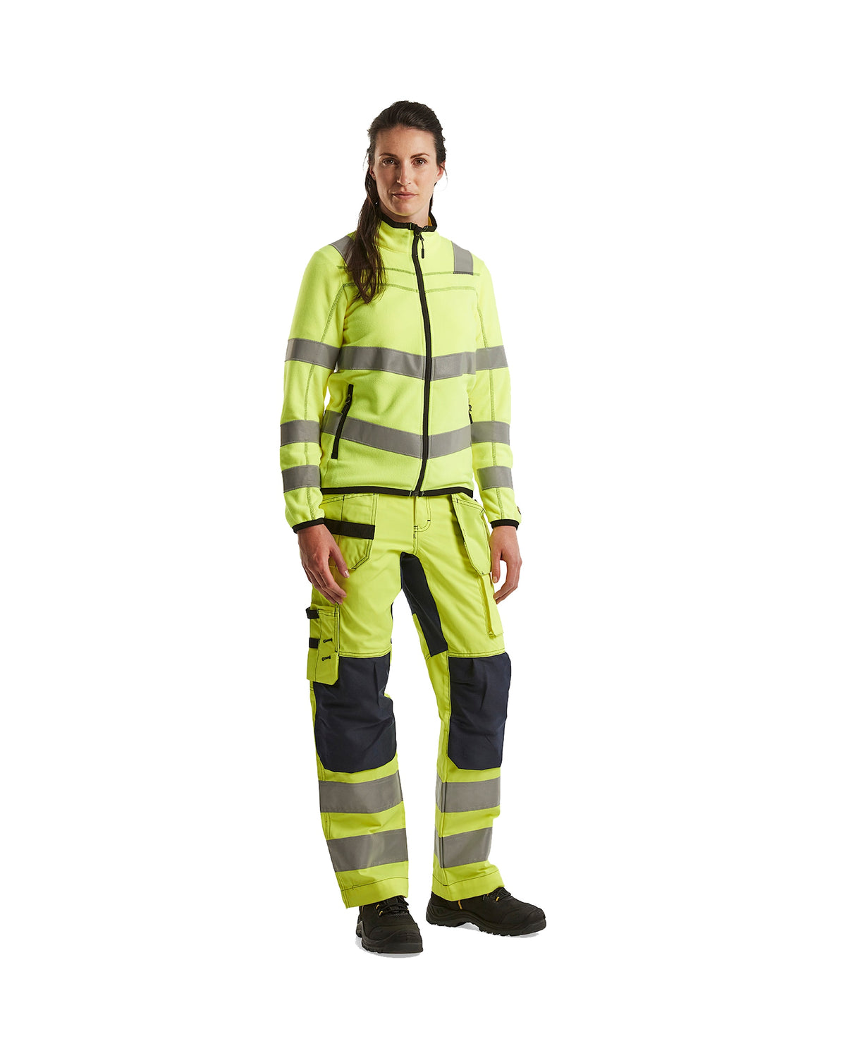 Blåkläder Damen 4966 Warnschutz Microfleece Jacke – gelb