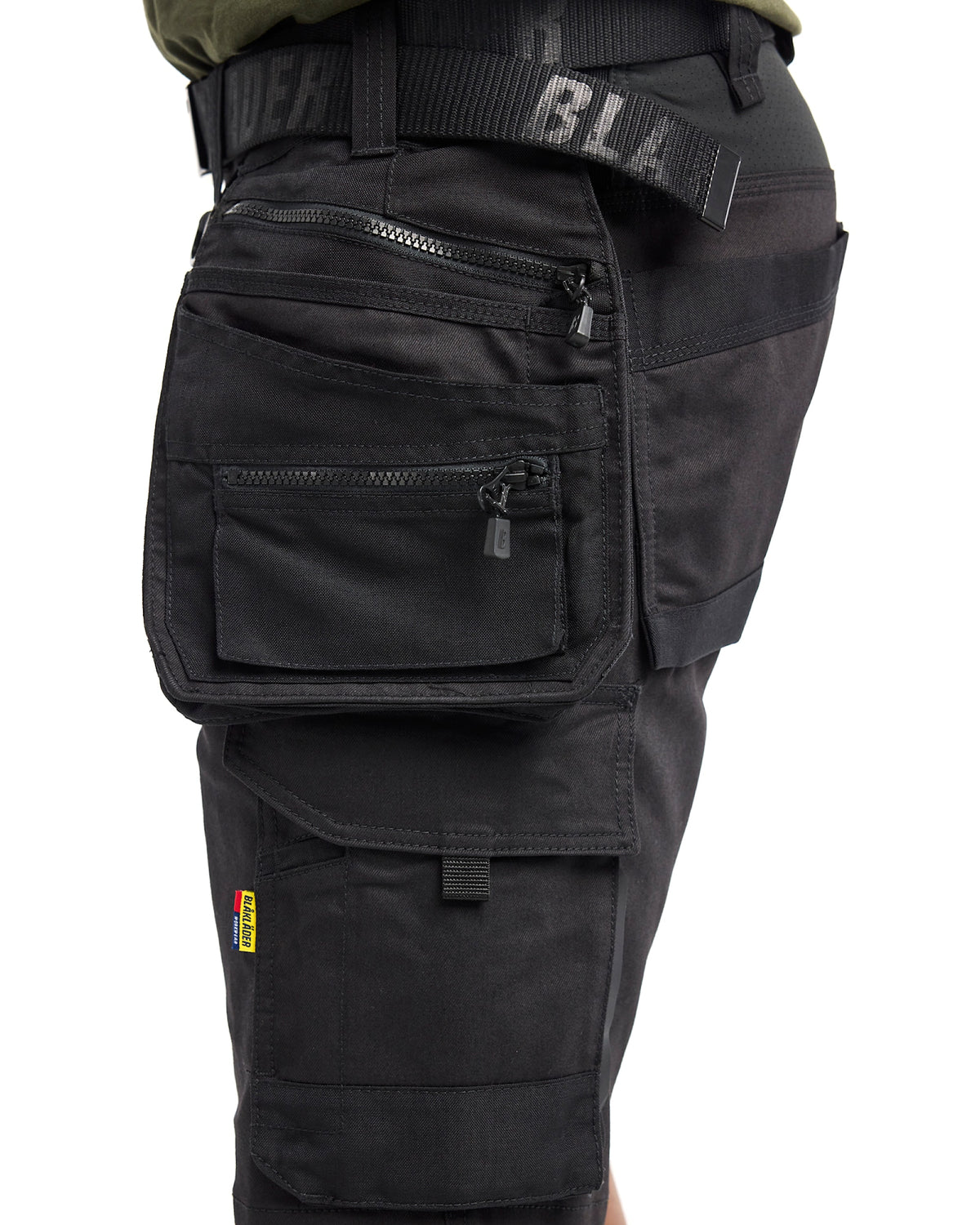 Blåkläder Striker Stretch Shorts – schwarz/schwarz