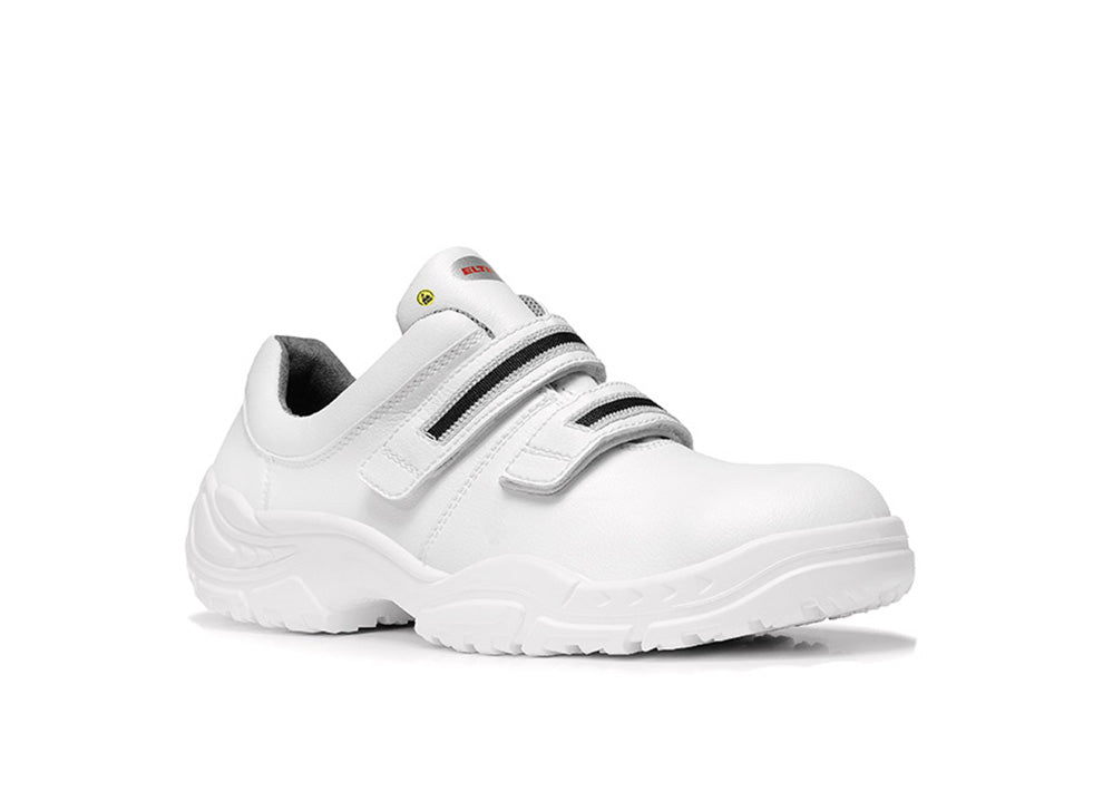 Elten Strap Low ESD S3 Sicherheitshalbschuh weiß – weiß