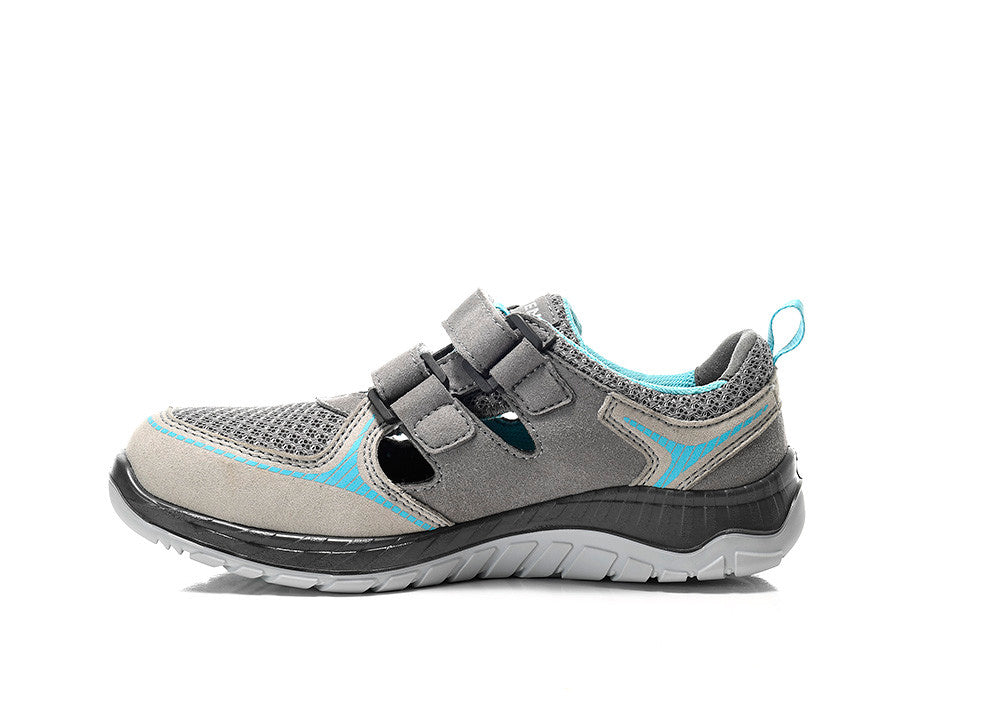 Elten Damen Melli ESD S1P Sicherheitssandale grau – grau