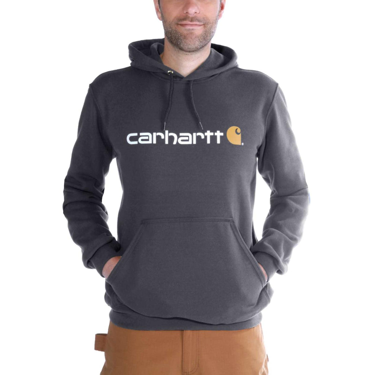 Carhartt Signature Logo Sweatshirt in Carbon Heather